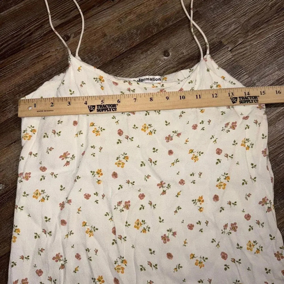 Reformation Small Floral Boho Hippie Colorful Fall Layering Blouse - Picture 6 of 8